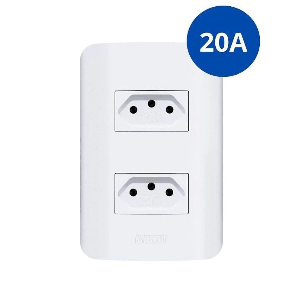 Tomadas e Interruptores Linha Canoa 10A e 20A com Design Moderno Branco OEM