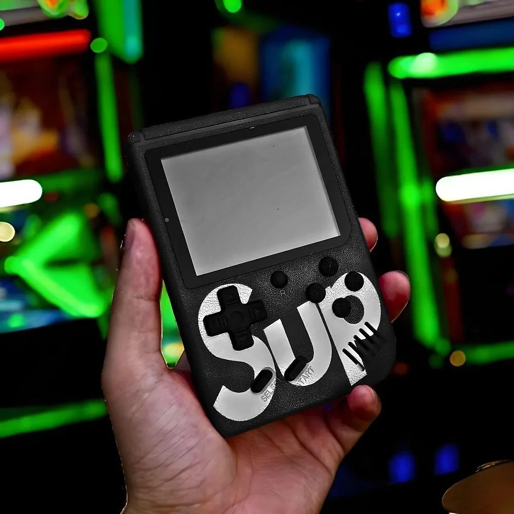 Mini Game Portátil Sup Game Box Plus Utimix com 500 Jogos Retrô Tela Colorida Saída AV para TV
