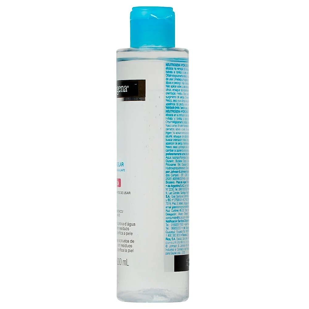 Água micelar bifásica demaquilante neutrogena hydro boost 200ml
