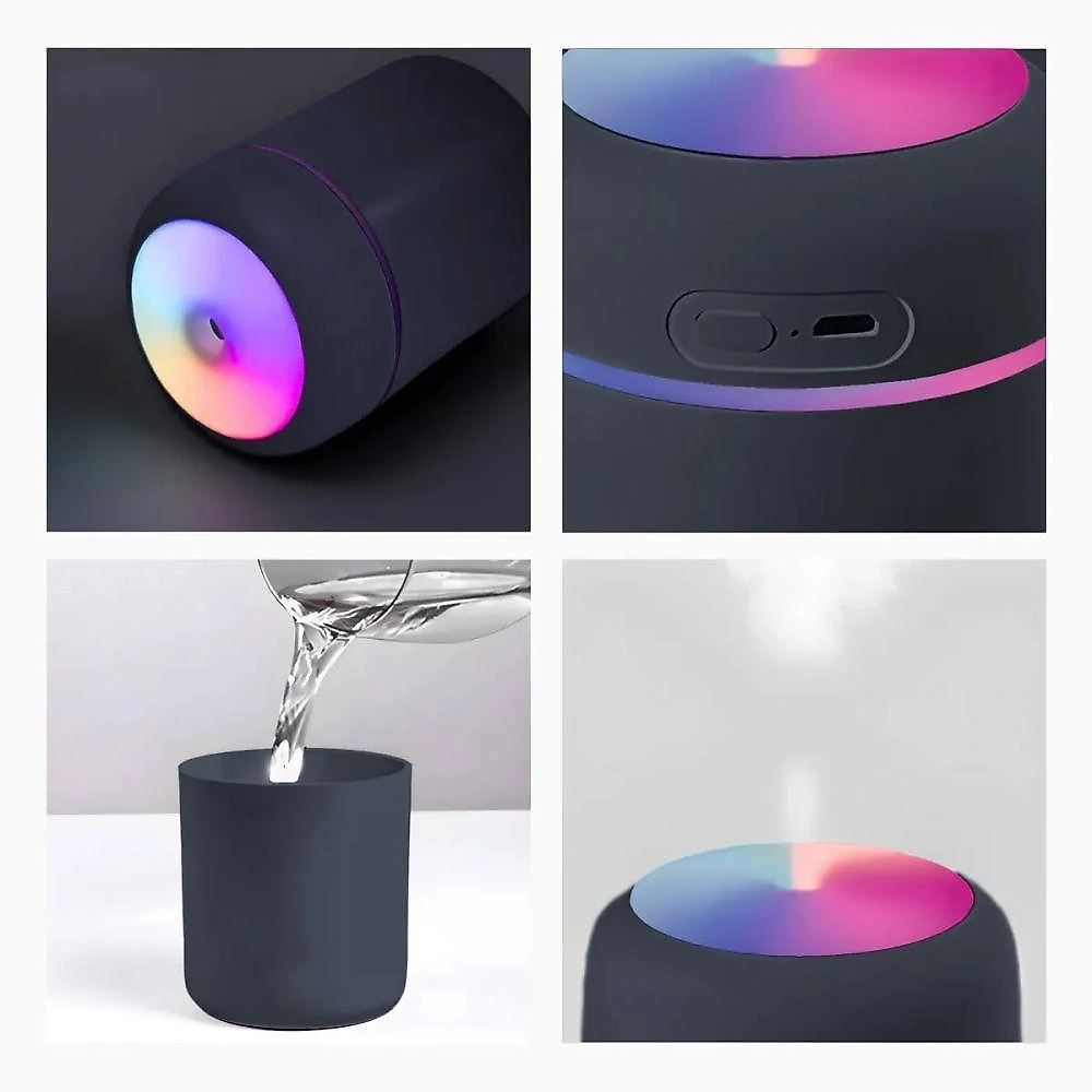 Umidificador Portátil Ultrassônico Usb Luminária Utibom 300ML com Aromaterapia para Ambientes