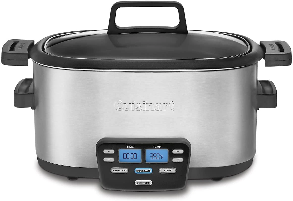 Cuisinart MSC600 3In1 Cook Central 6Quart MultiCooker Slow Cooker BrownSaute Steamer