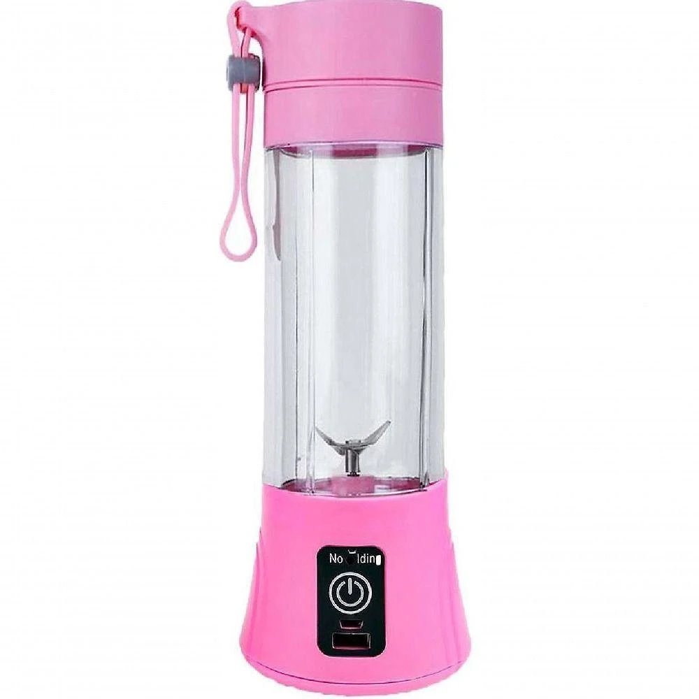 Mini Liquidificador Portátil Elétrico Recarregável Usb Rosa