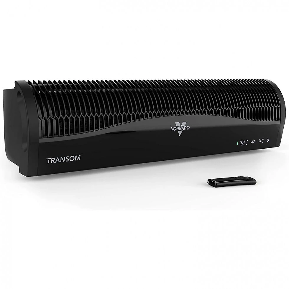Ventilador Vornado TRANSOM de Janela com 4 Velocidades e Controle Remoto, 110V, Preto