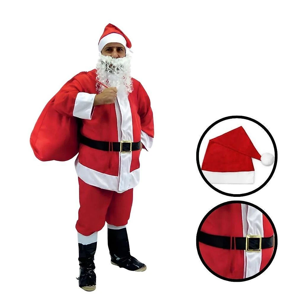 Fantasia Papai Noel Adulto Traje Completo Tamanho M