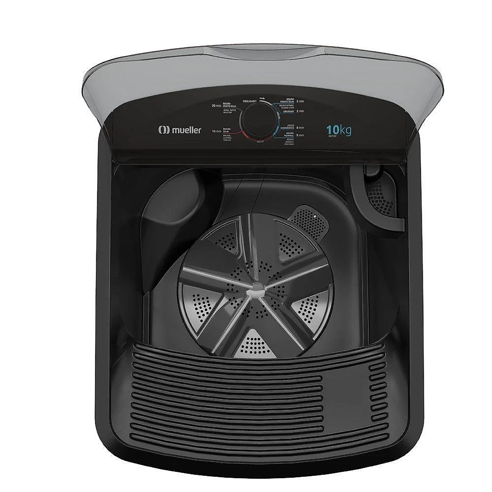 Tanquinho Mueller 10kg Preto com superesfregador MLT10C 110V