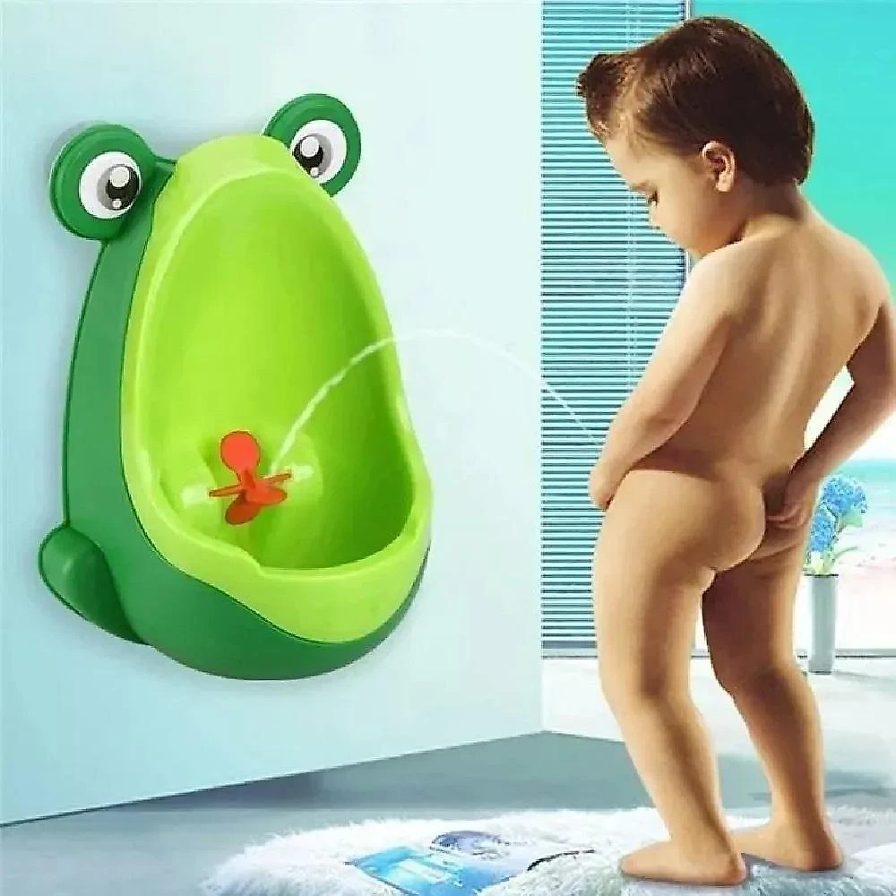 Mictório Infantil Sapinho Alvo Giratório Ventosas Verde Yeet
