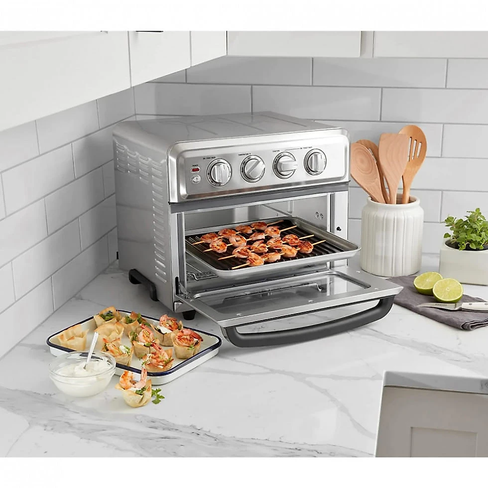 Forno Elétrico de Bancada 8 em 1 com Controle de Temperatura e Temporizador, Cuisinart TOA 70, 110V, Cinza