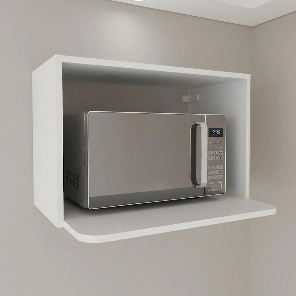 Nicho Aéreo Multiuso Forno Microondas e Elétrico 60cm Tm1319 Mdf Grazi Branco