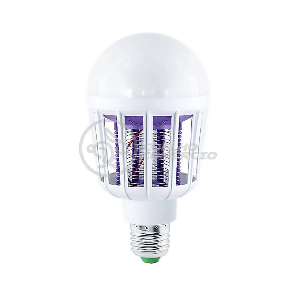 Lâmpada Luz Led Branco 15w Atrai Choque Mosquito