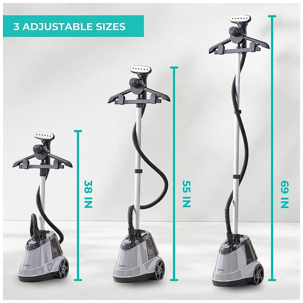 True Tidy Passadeira,Steamer e Vaporizador de Roupas Comercial de Pé de Tamanho Completo para Uso Pesado