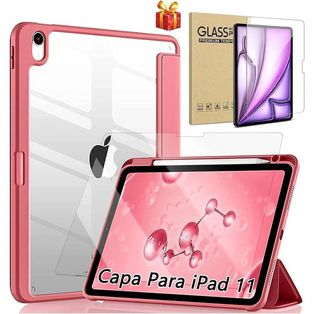 Capa Ipadd 11 Geração 2025 (a16) 11, Compatível Ipadd 10th De 10,9, Com Suporte Compativel Pencil Pencil E Despertar/s