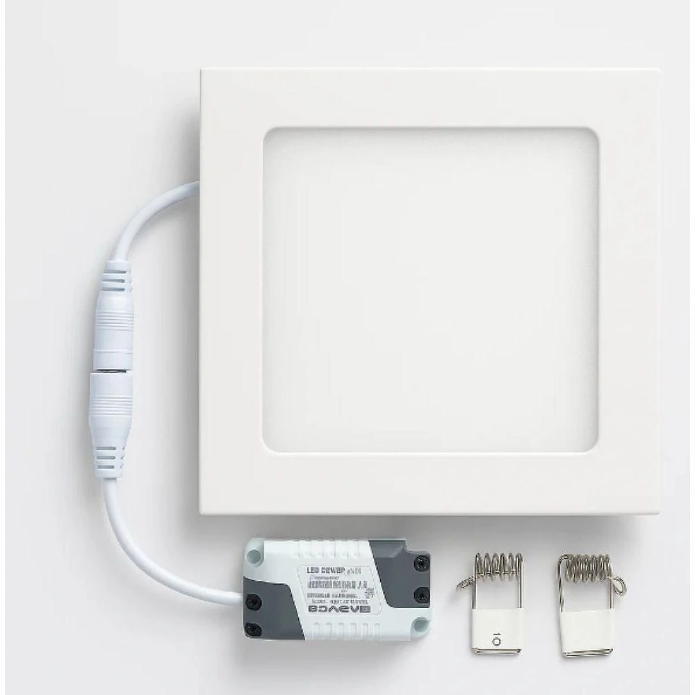 Plafon Painel de LED GT6769-6500-9 9W 6500K Quadrado 15cm Branco Bivolt Lorben
