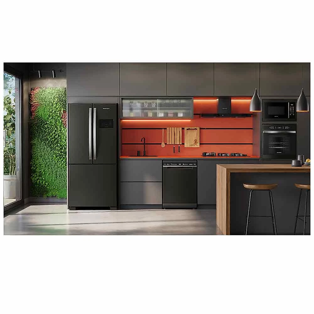 Lava-Louças Brastemp Eclipse Collection Black Stainless com 15 Serviços, 05 Programas de Lavagem - BLF62AP 110