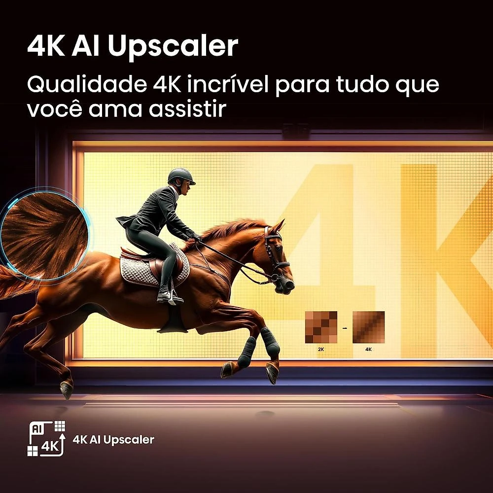 Smart tv 65” 4k uhd hisense qled 65q6qv hdr10 dolby atmos vidaa u9 preta