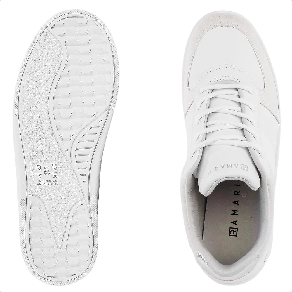 Tênis Ramarim Casual Cadarço Feminino Branco / Bege - 34