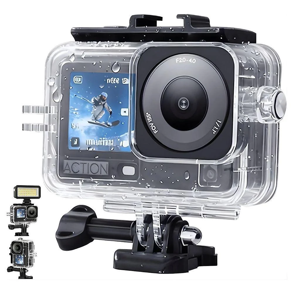Caixa Estanque Shoot DJI Action 6 45M Vidro Temperado Transparente