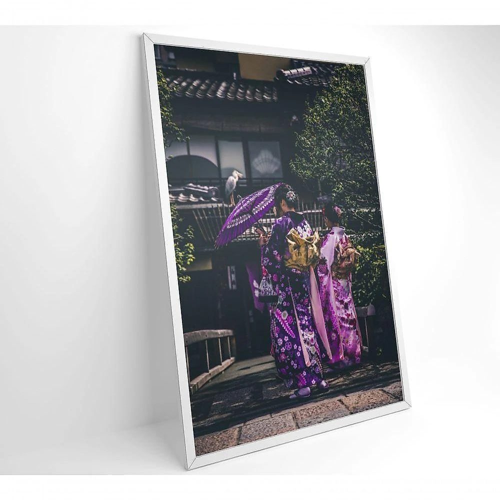 Quadro Kimono Japonês 2 40x60 Cm Tecido Canvas