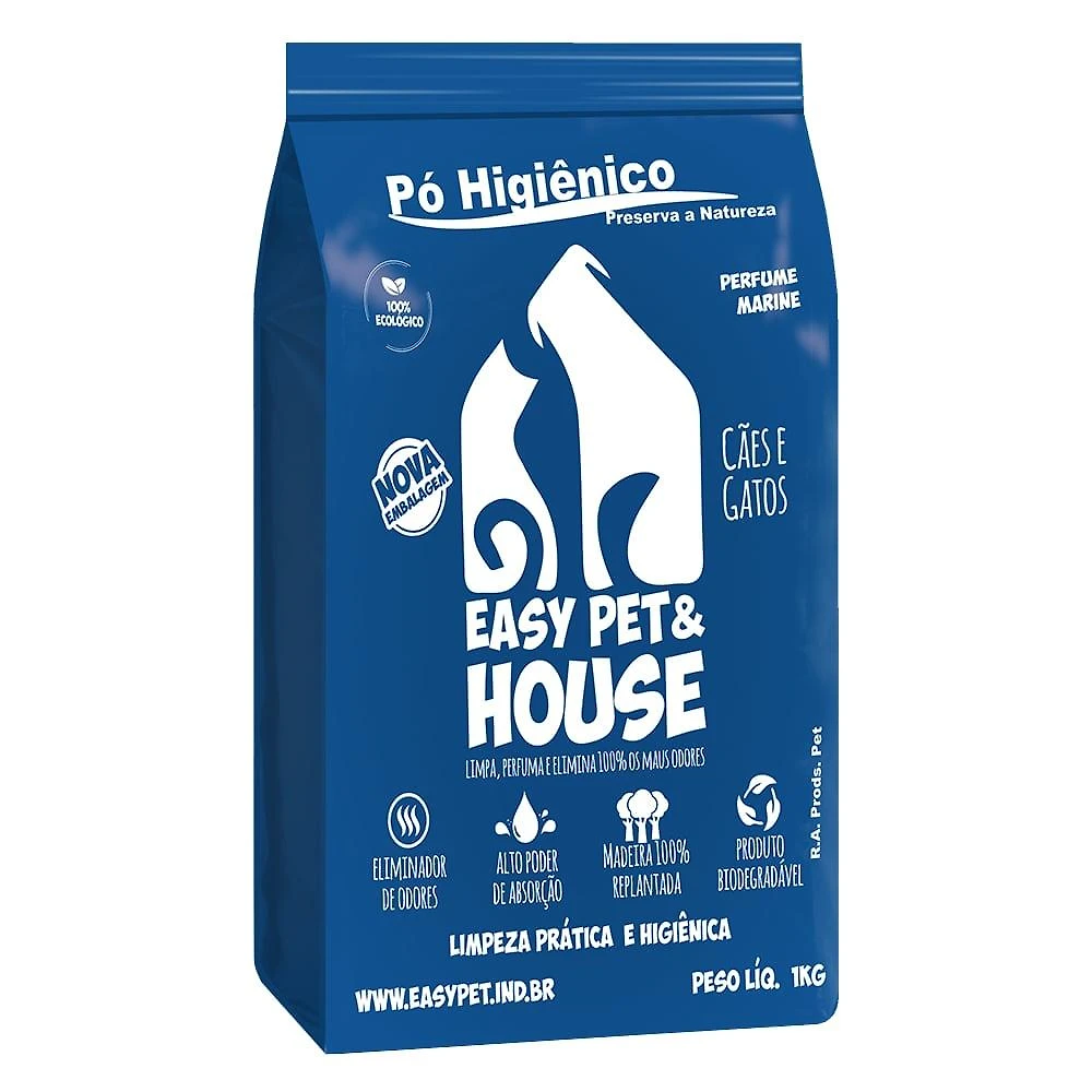 Pó Higiênico Easy Pet & House Marine - 1 Kg