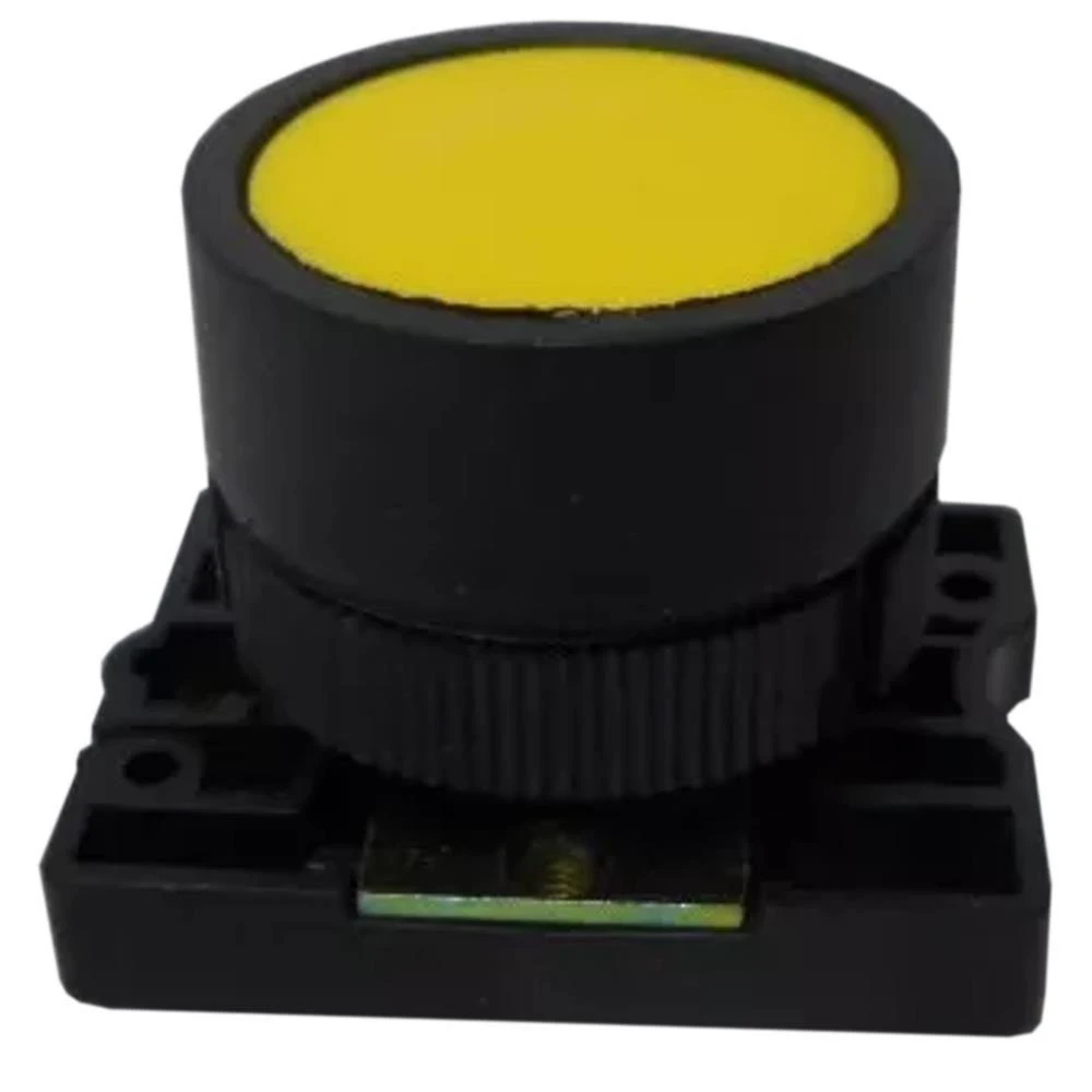 Botão à Impulsão Normal Amarelo - Slprn3 - Steck Bot.impul Normal Am S-prn3-slprn3 Steck