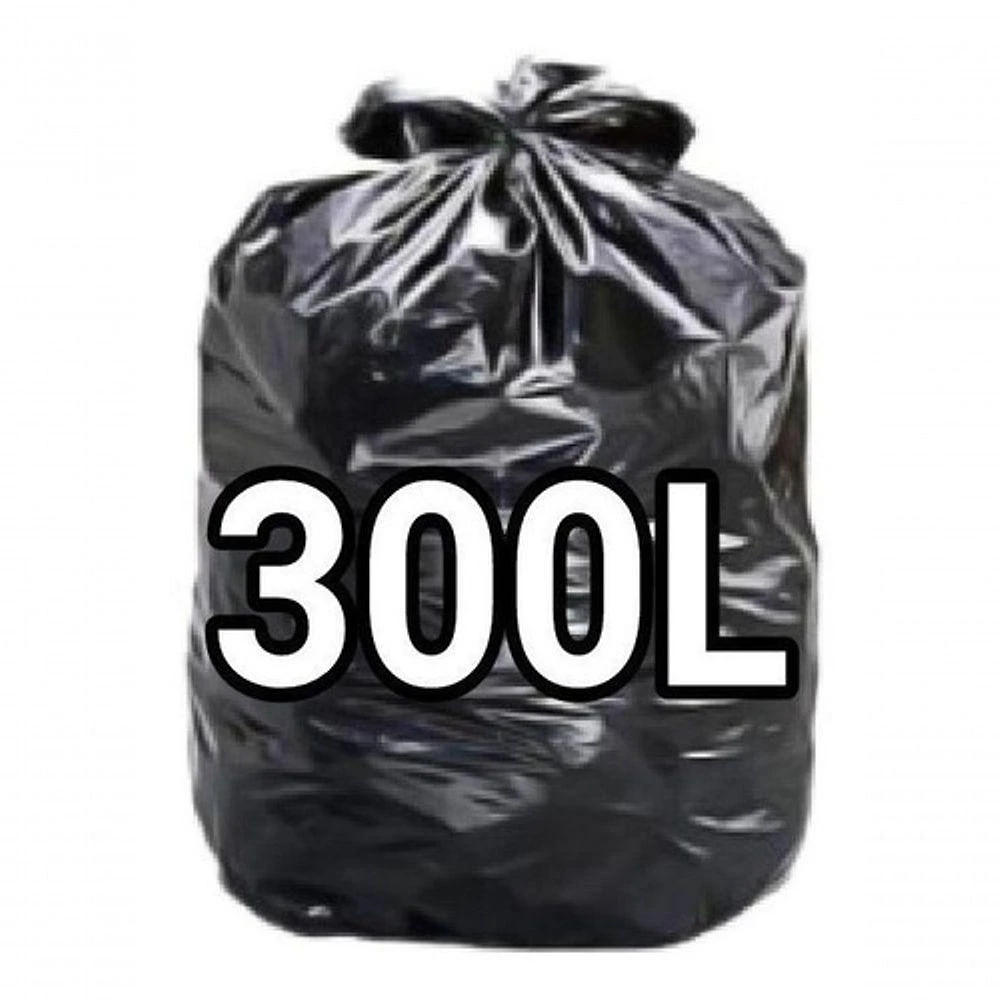 Saco para Lixo Sacos de Lixo 300l Super Reforçado Preto 300L 100 Unidades Higipack