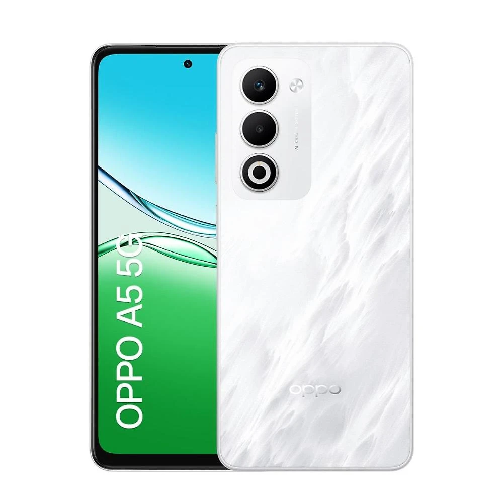 Smartphone oppo a5 5g tela 6.67" 256gb 8gb ram câmera 50mp branco