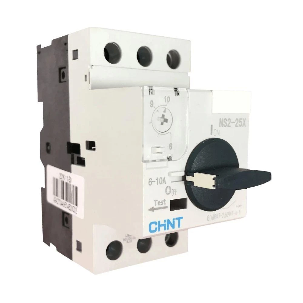 Disjuntor Motor NS2-25X com Proteção para Motores Elétricos Chint 0,63-1A