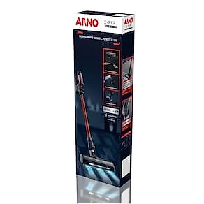 Aspirador de Pó Vertical Sem Fio Arno X-PERT 7.60 RH6A 2 em 1 140W LED Autonomia 45 Minutos Bivolt