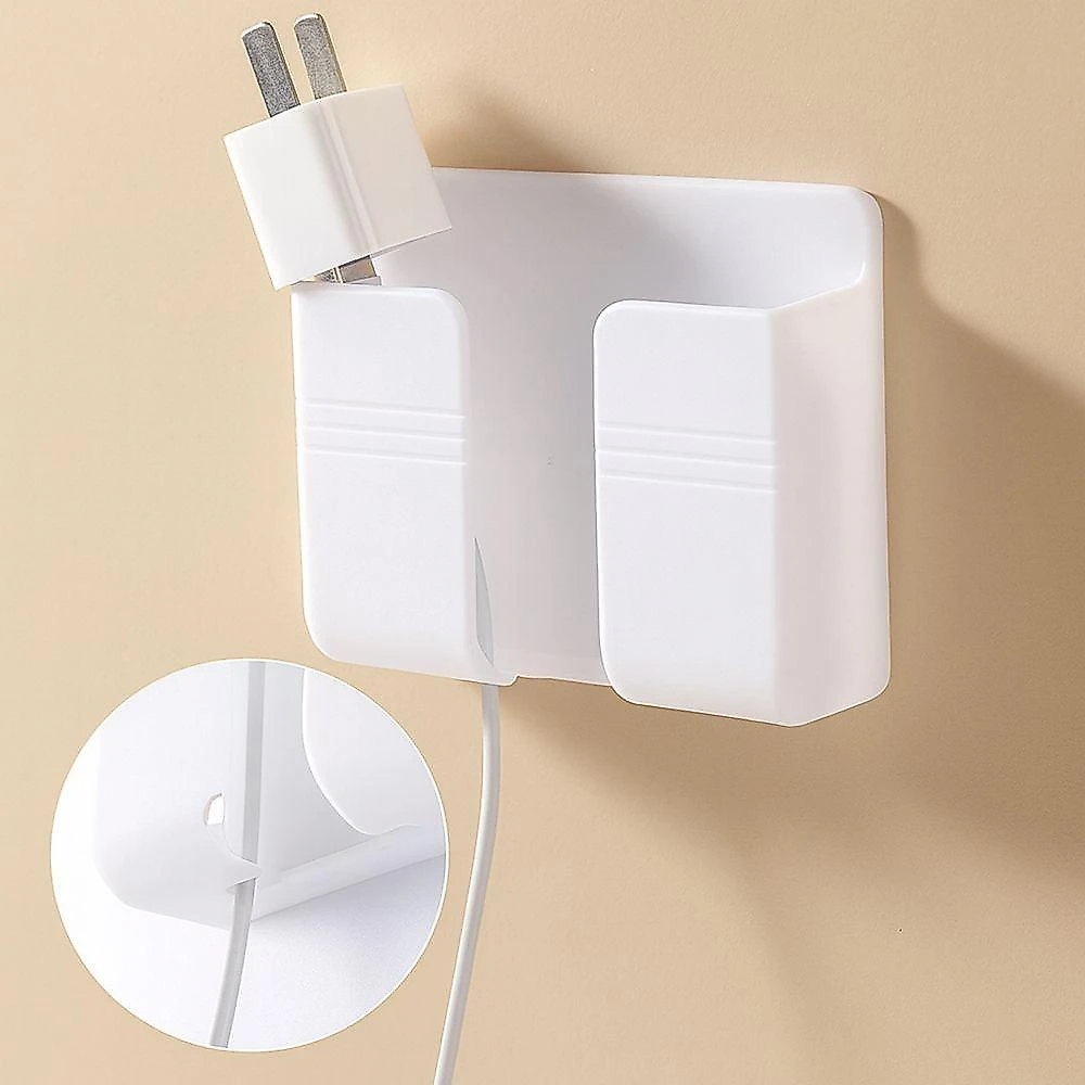 Suporte Multiuso De Parede Para Celular E Controle Remoto Branco