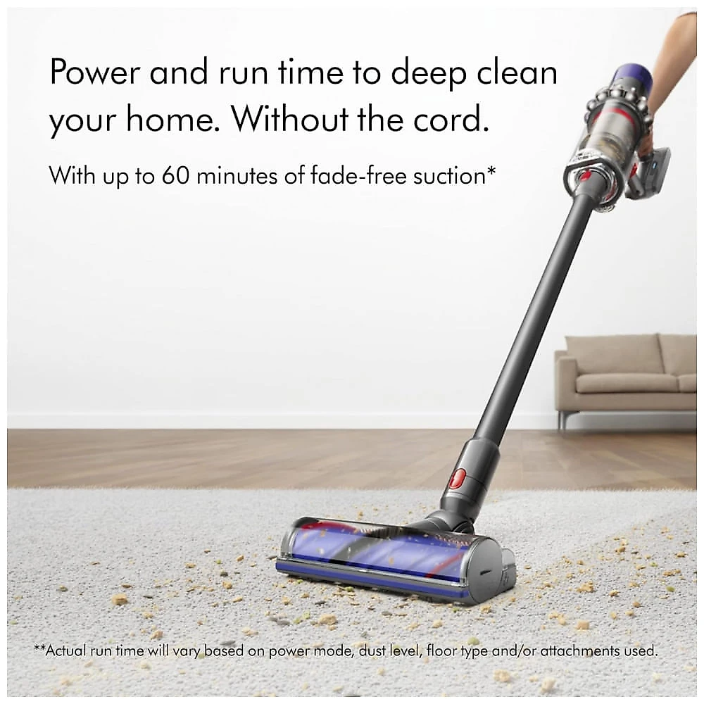 Aspirador de Pó sem Fio Ideal para Pets, 20V 110V Dyson Cyclone V10, Cinza