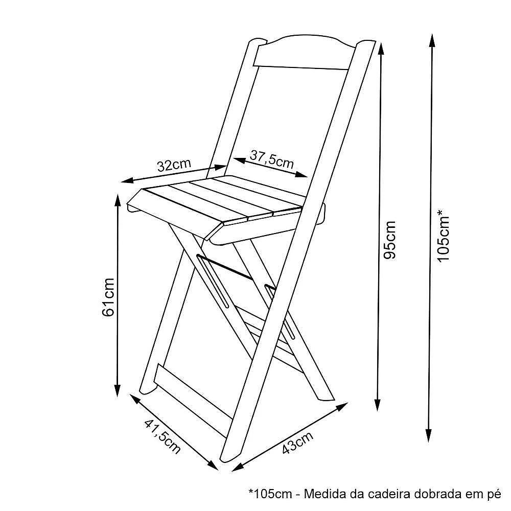 Kit 2 Conjuntos Bistrô Mesa Com 2 Banquetas Dobráveis De Madeira Personalizada Jack - Imbuia