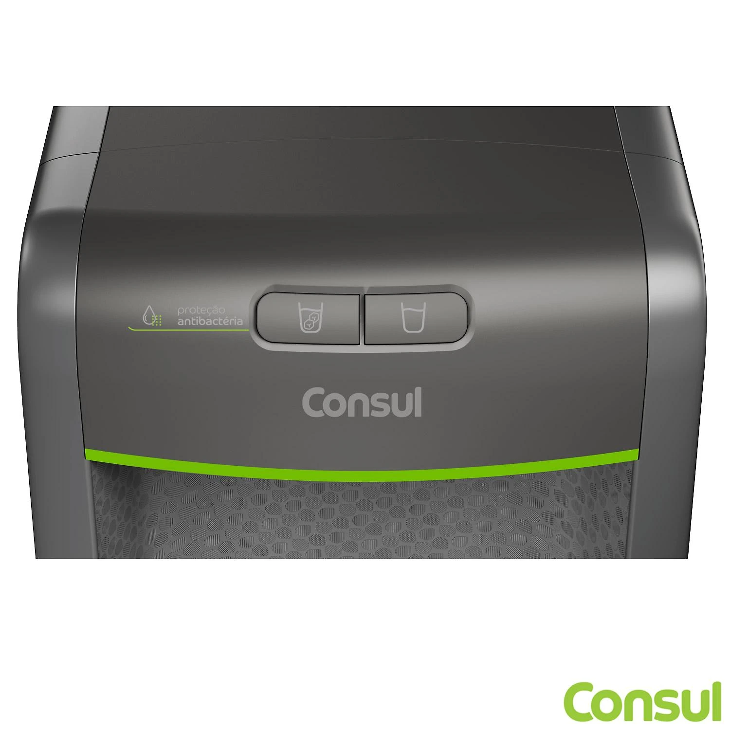 Miniatura Purificador de Água Consul Cinza Refrigerado, com Proteção Antibactérias - CPB34AF Bivolt
