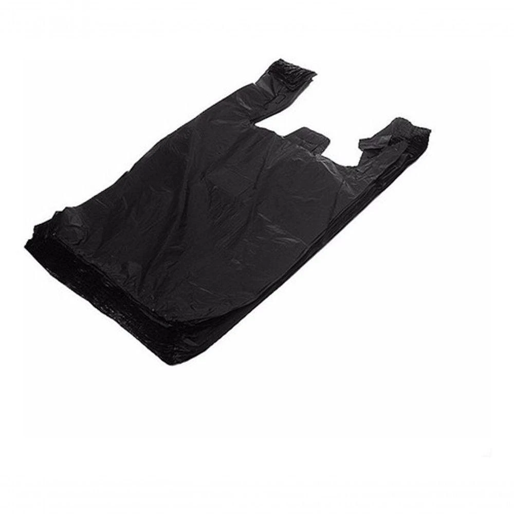 Sacola Plástica Reciclada Sacola Reciclada Preta Pc C-4kg Alta Densidade Resistente Preto Higipack