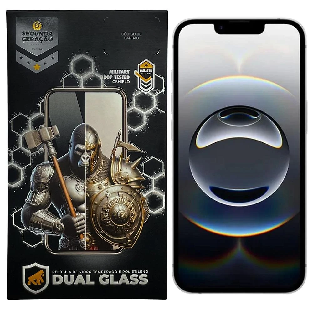 Película para iPhone 16E - Dual Glass Preta - Gshield