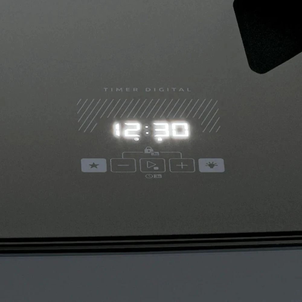 Fogão Dako 5 Bocas A Gas Supreme Timer Glass Titanium Bivolt