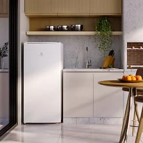 Miniatura Freezer Vertical Electrolux FEI19 Cycle Defrost Inverter com 1 Porta reversível, Pés Niveladores - 162 litros 110V