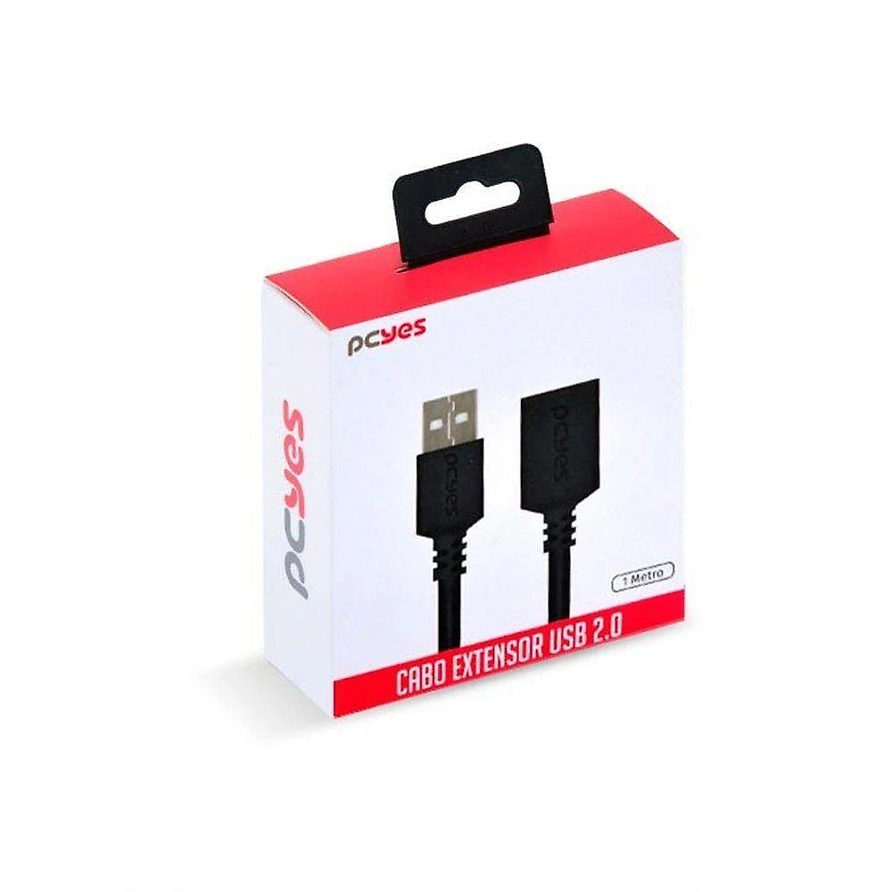 Cabo Extensor Usb A2.0 Macho Fêmea Puro Cobre 1m