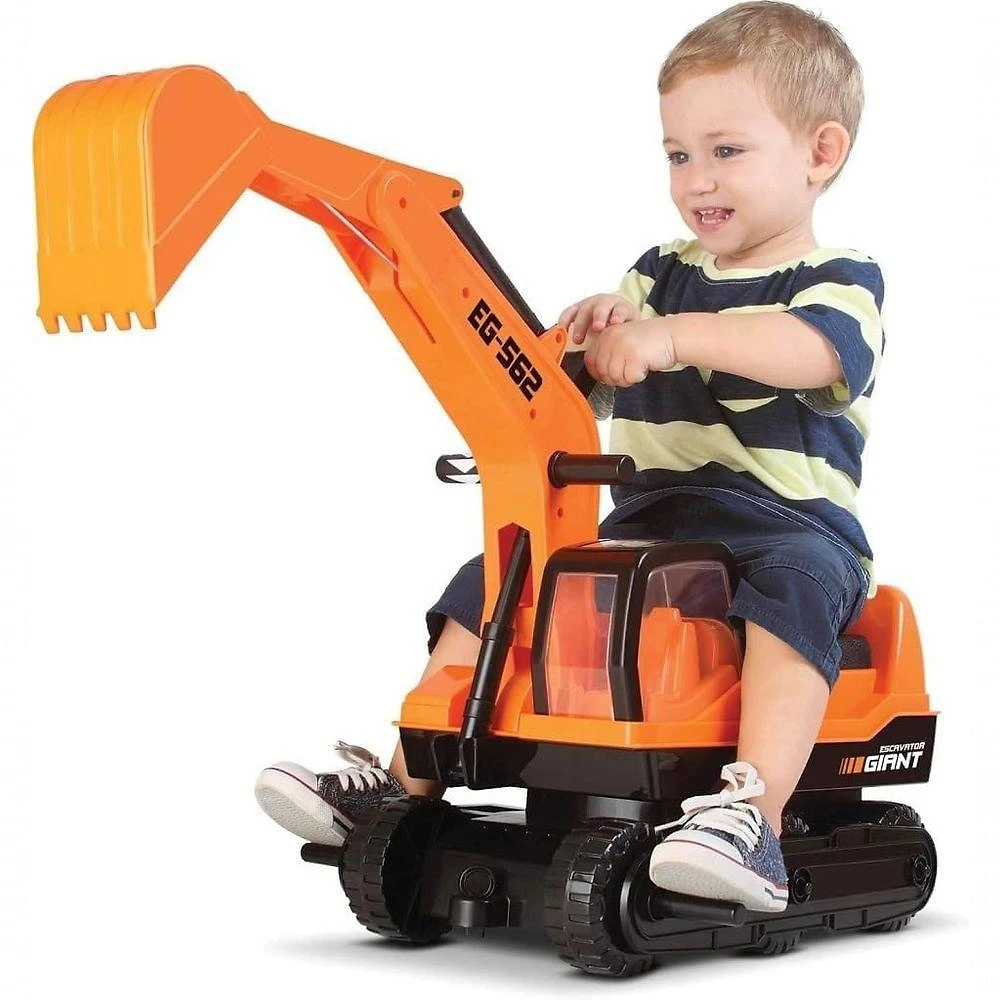 Trator Giant Escavator Multicor Até 50kg Brinquedo Infantil