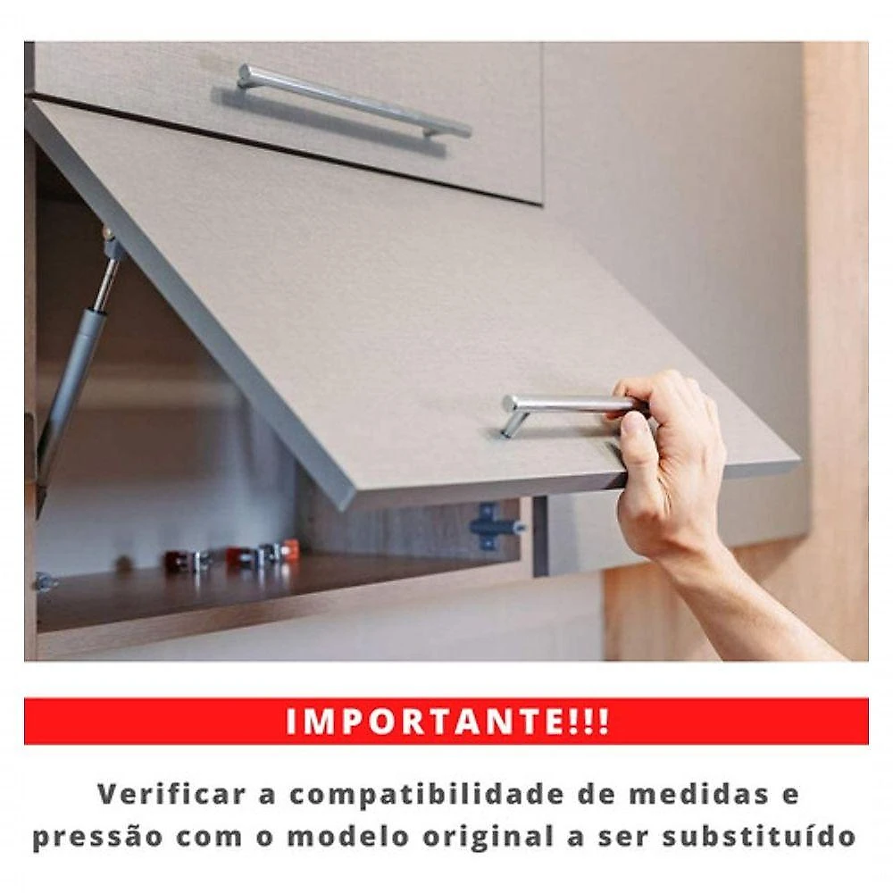 Amortecedor a Gás Amortex 784N-80KGF para Porta de Móveis e Armários com 43,0 cm e 24,0 cm