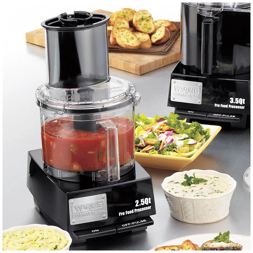 Waring Processador de Alimentos WFP11S 2,4 L com Sistema LiquiLock e Motor de 0,76 CV