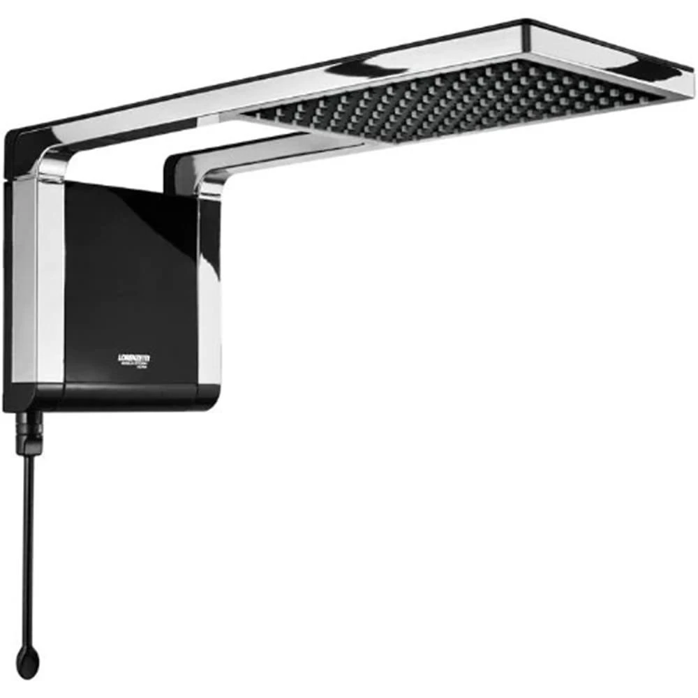 Chuveiro Eletrônico Lorenzetti Acqua Storm Ultra, Preta Cromada 