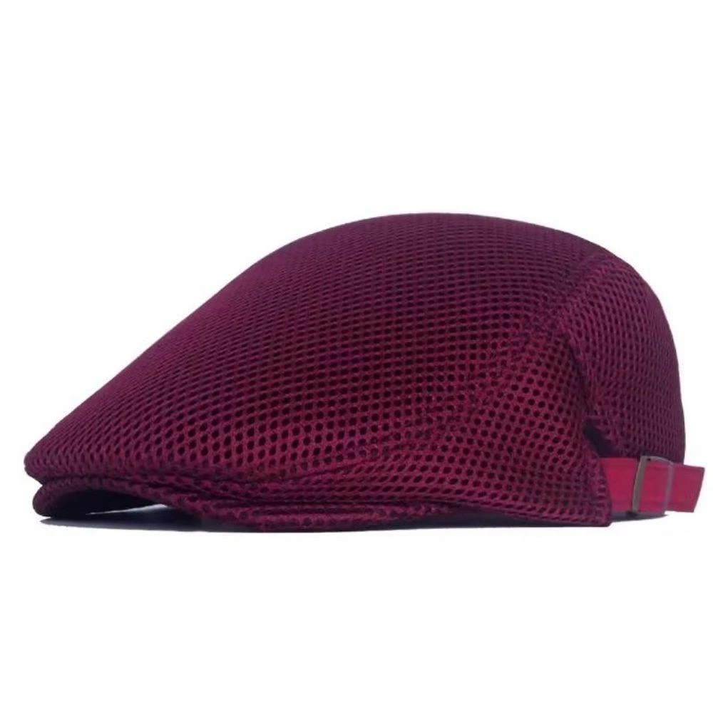 Boina Masculina OEM Shelby Peaky B5 em Poliéster com Circunferência Ajustável 55 a 60 cm Bordô