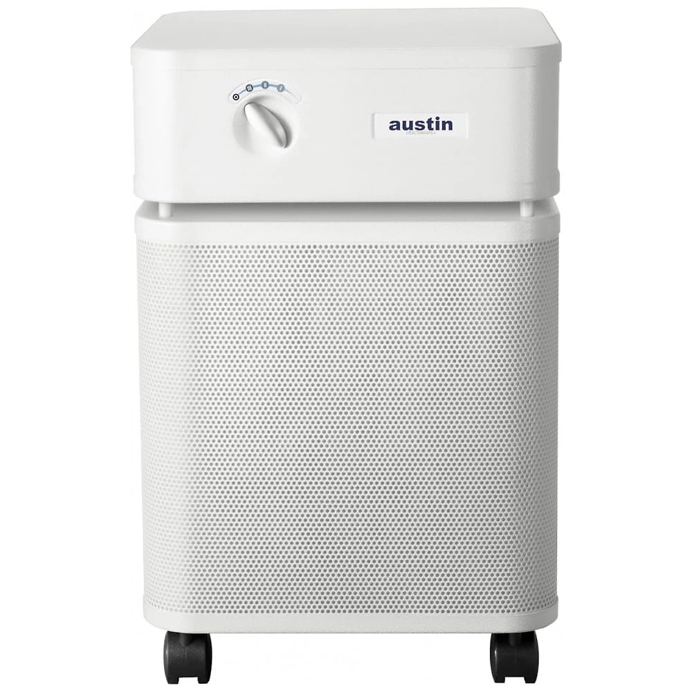 Purificador de Ar Austin Air HealthMate Plus com Filtração Avançada de 4 Estágios - Ideal para Casa com Carvão Ativado e Zeólita, Modelo B450 Branco