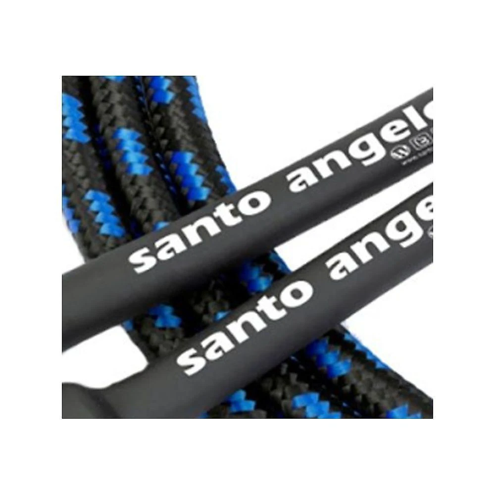 Cabo De Guitarra Santo Angelo Angl Lt Textil 3,05m Preto/azul P10/p10 90 Graus
