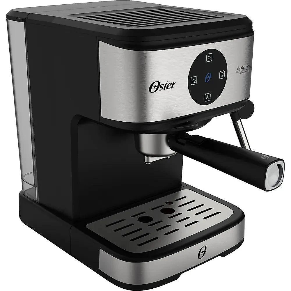 Kit Cafeteira Espresso Double Digital e Moedor de Café Precision 18 Níveis Oster 110V