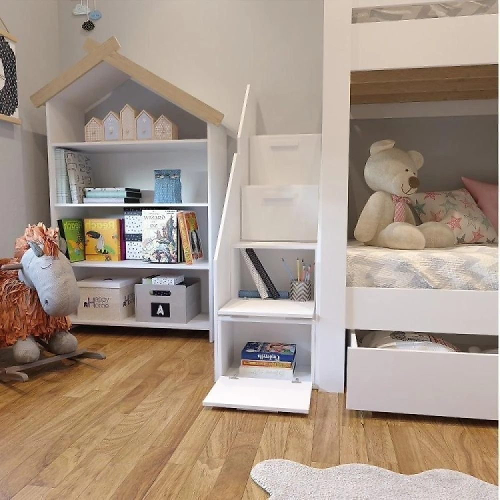 Beliche Infantil Star Plus com Janela Casatema MadeiraOriginals Beliche Infantil Star Plus com Janela Casatema Branco