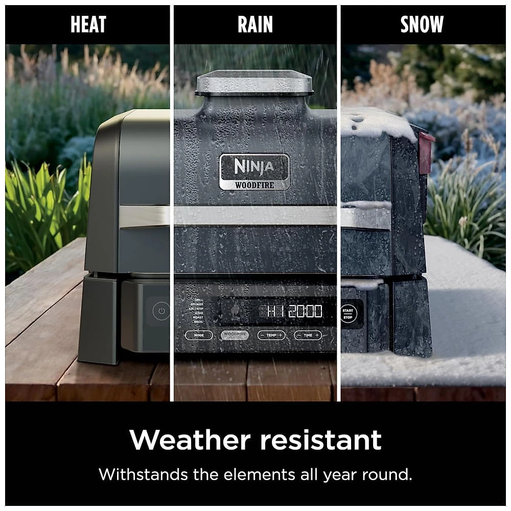 Churrasqueira Elétrica Ninja Woodfire Outdoor Grill & Smoker 6 em 1 OG321 1760W 110V