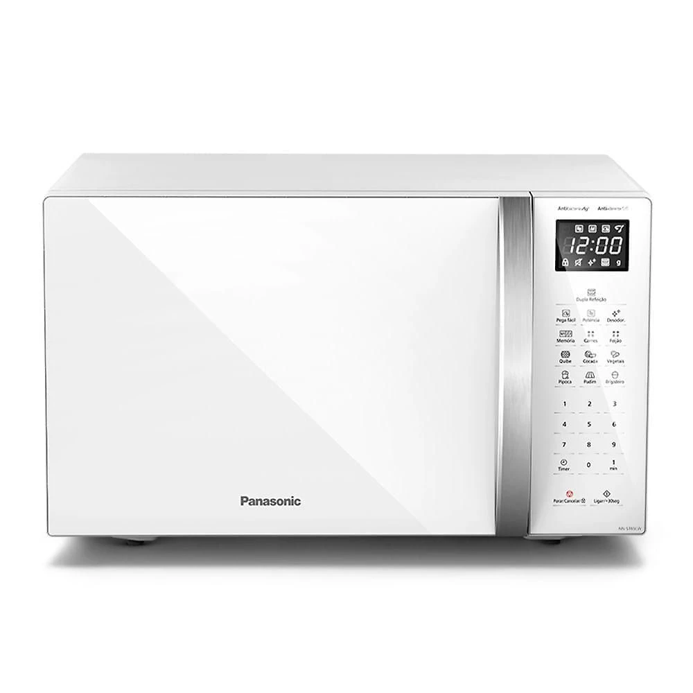 Micro-ondas Panasonic Dupla Refeição 34L Branco - ST65LWRU 110V