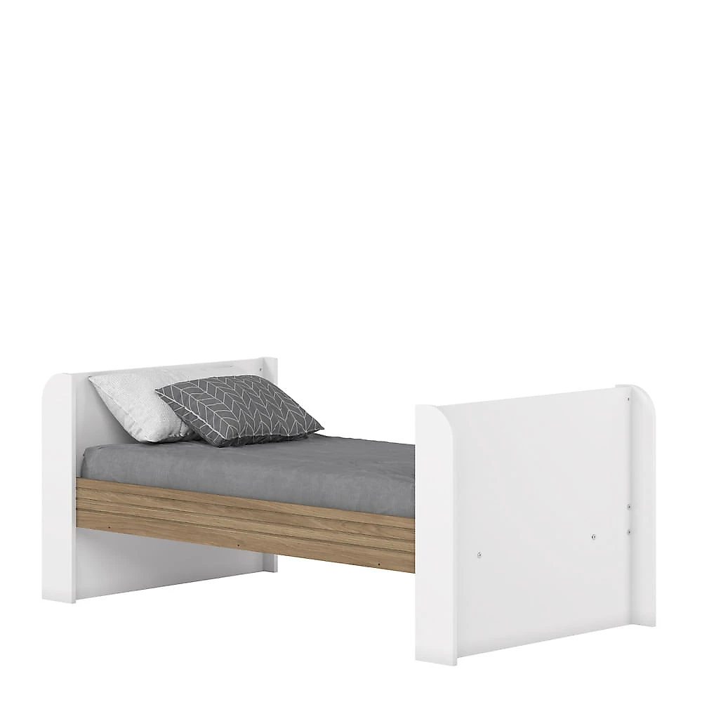Berço Mini Cama 2 em 1 Aconchego Henn Branco com Jequitibá HP