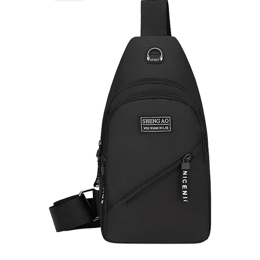 Bolsa Mochila Store Morales Transversal Multifuncional em Nylon Preto Unissex