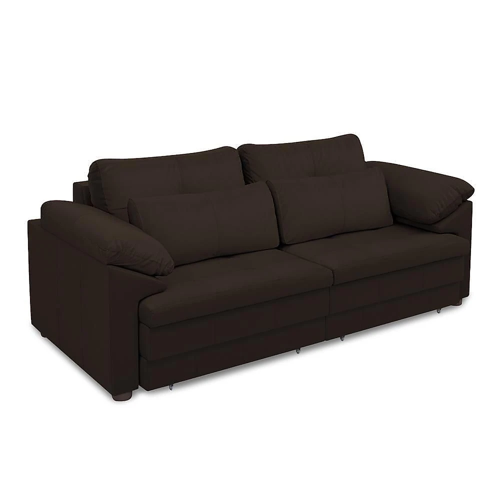 Sofá Nolan G58 3 Lugares Retrátil 250cm Marrom Couro Gran Belo
